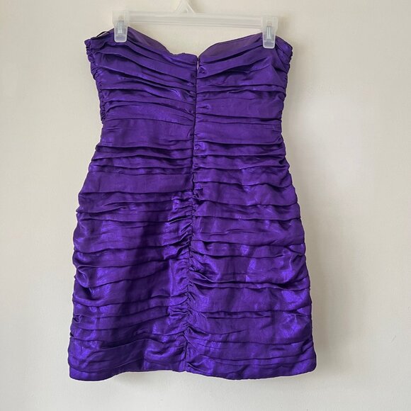 NEW ZARA Bloggers Favorite Purple Draped Mini Dress,  Size M - Picture 15 of 16